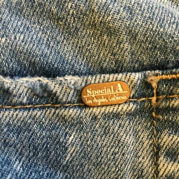 Special A Women's Light Wash Distressed Denim Skinny Jeans Size 1 - Picture 4 of 9